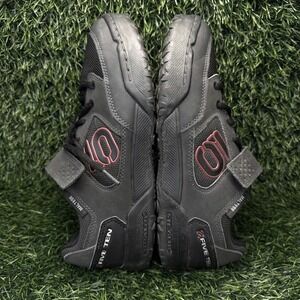 Five Ten Maltese Falcon Mens 8 Mountain Bike Shoes Black Grey Leather SPD 5267
